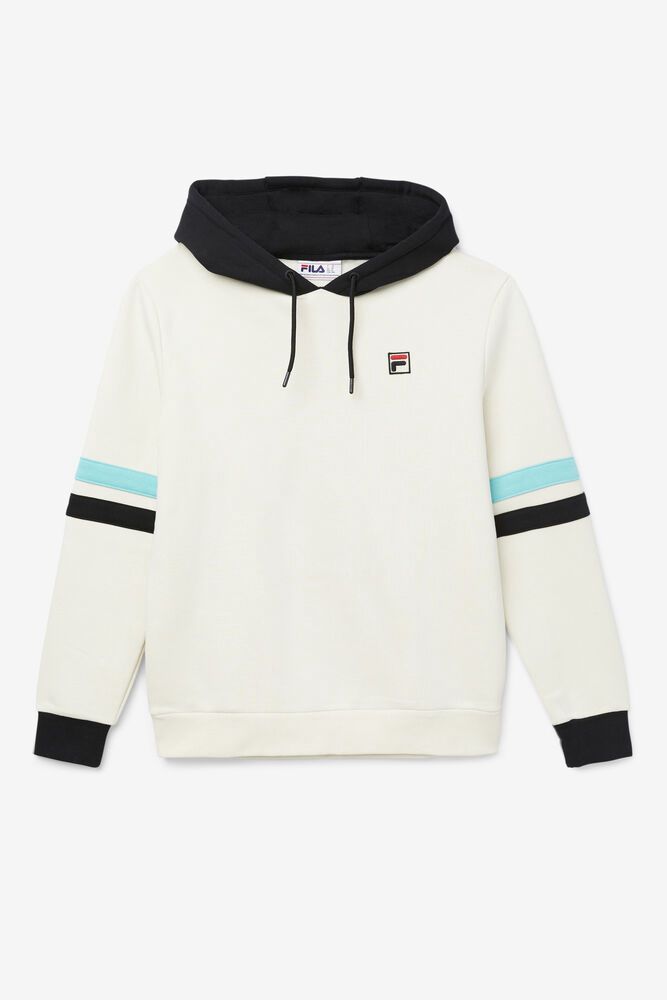 Fila Hurley Hoodie White - Mens - 62348THGB